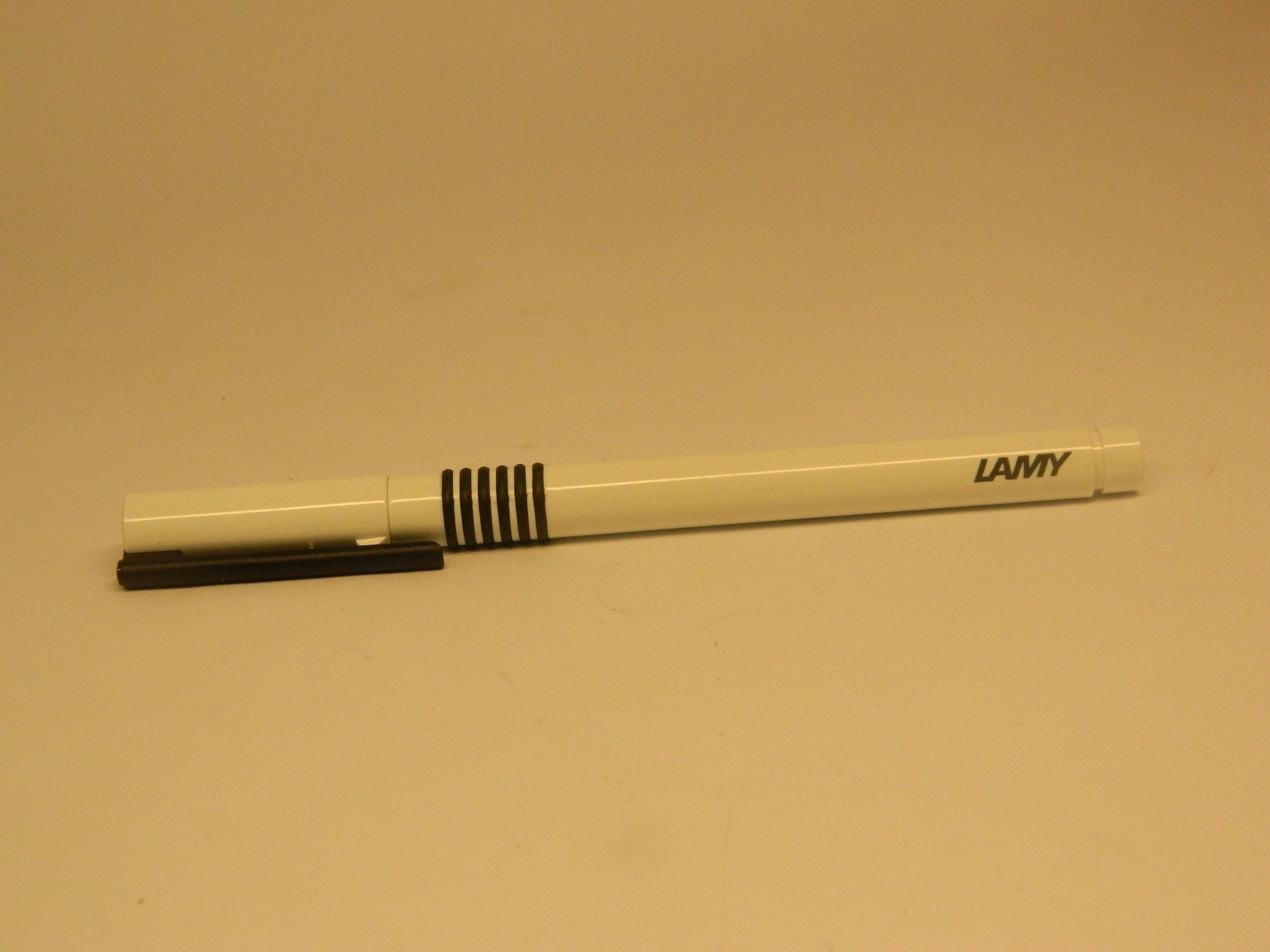Old Style Lamy White Pen Rollerball Weiß Schwarz / W.Germany