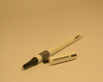 Old Style Lamy White Pen Rollerball Weiß Schwarz / W.Germany