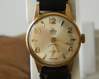 Reloj de pulsera vintage Cornavin Genève para mujer, 17 joyas: fabricado en Suiza, antimagnético, mecánico y funcional.