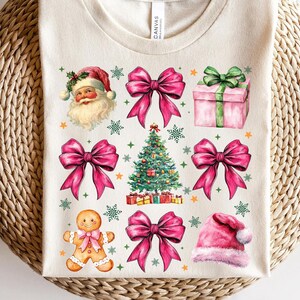Coquette Christmas Png, Merry Christmas, Coquette Pink Bow Png, Christmas Season Png, Sublimation Design Downloads - PNG File