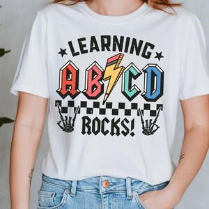 ABCD Learning Rocks Png, Pencil Lightning Bolt, Back to School, Instant ...