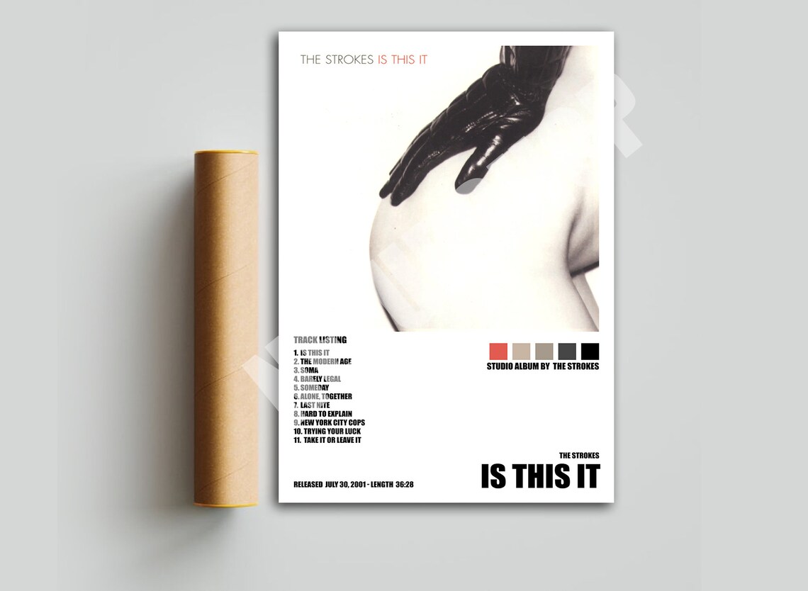 The Strokes Is This It Poster Album Cover Poster Room Etsy