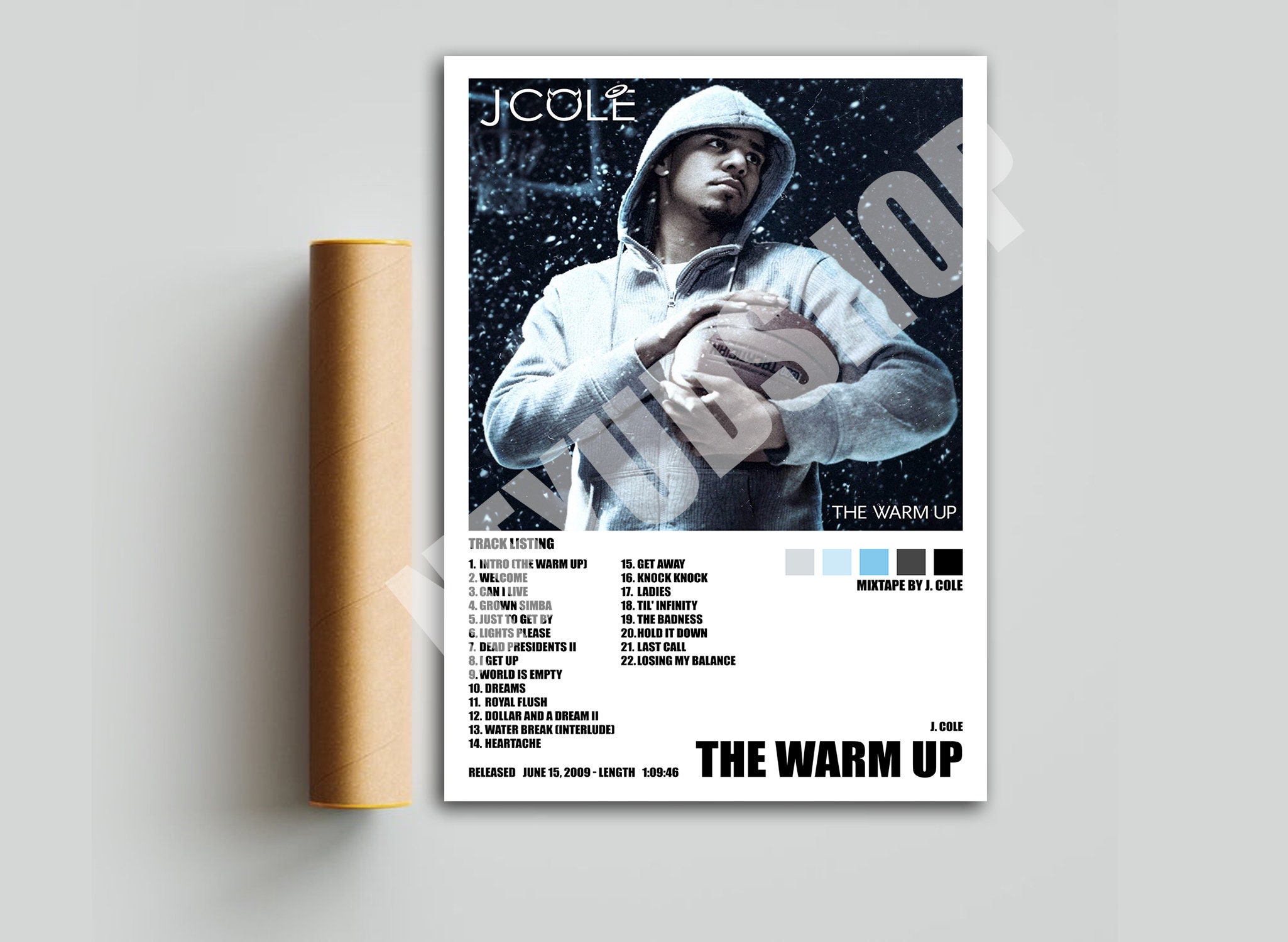 J Cole The Warm Up Poster Album Cover Poster Room Decor Etsy