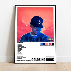 Download Chance The Rapper Coloring Book Poster Etsy