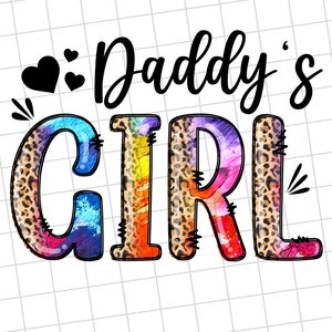 Papa&#39;s meisje, vader en dochter, luipaardprint, babymeisje, downloads sublimatieontwerp - png-bestand #1