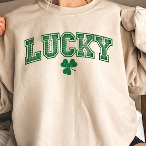 Lucky Varsity Png, St. Patrick&#39;s Day, Lucky Shamrock Png, Instant Digital Download - PNG File