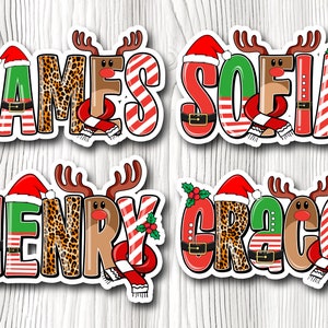 Personalized Christmas Name For Kids, Christmas Gifts,Gift For Kids,Family Christmas Shirts, Sublimation Design Downloads - PNG File