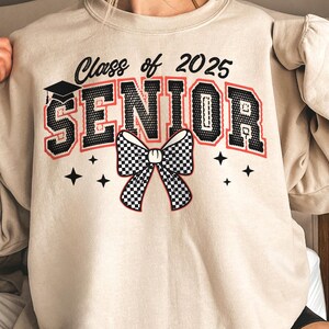Retro Senior 2025 Png, Class of 2025 Png, Graduation Png, Coquette Senior 2025 Png, Sublimation Design Downloads - PNG File