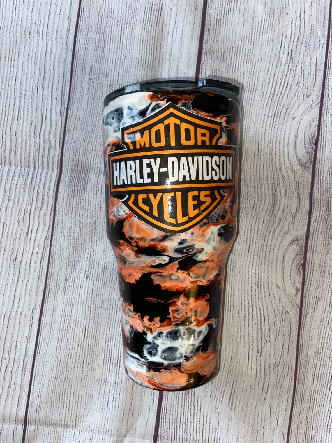 Harley Davidson Tumbler Etsy