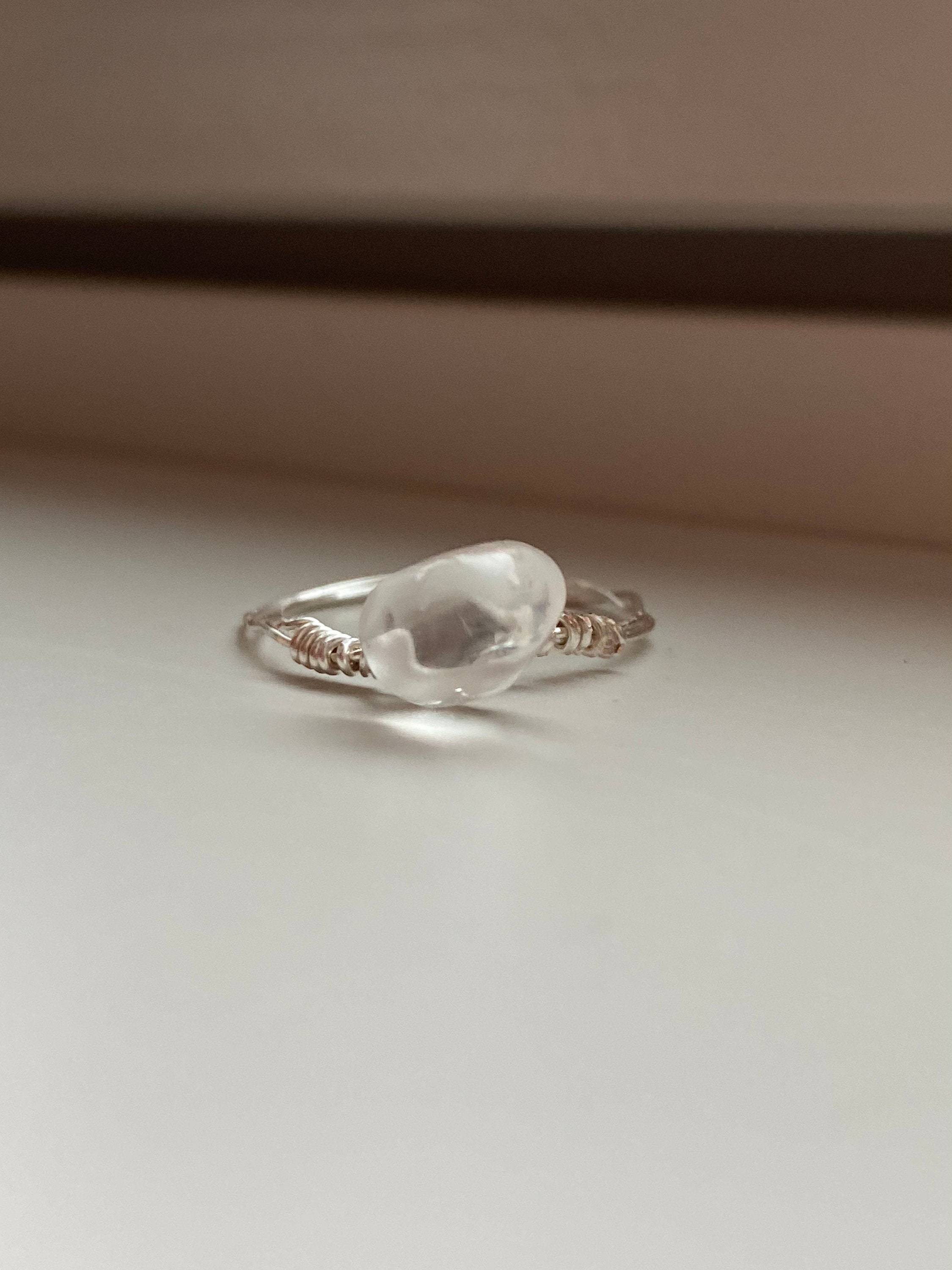 Clear Quartz Ring Etsy