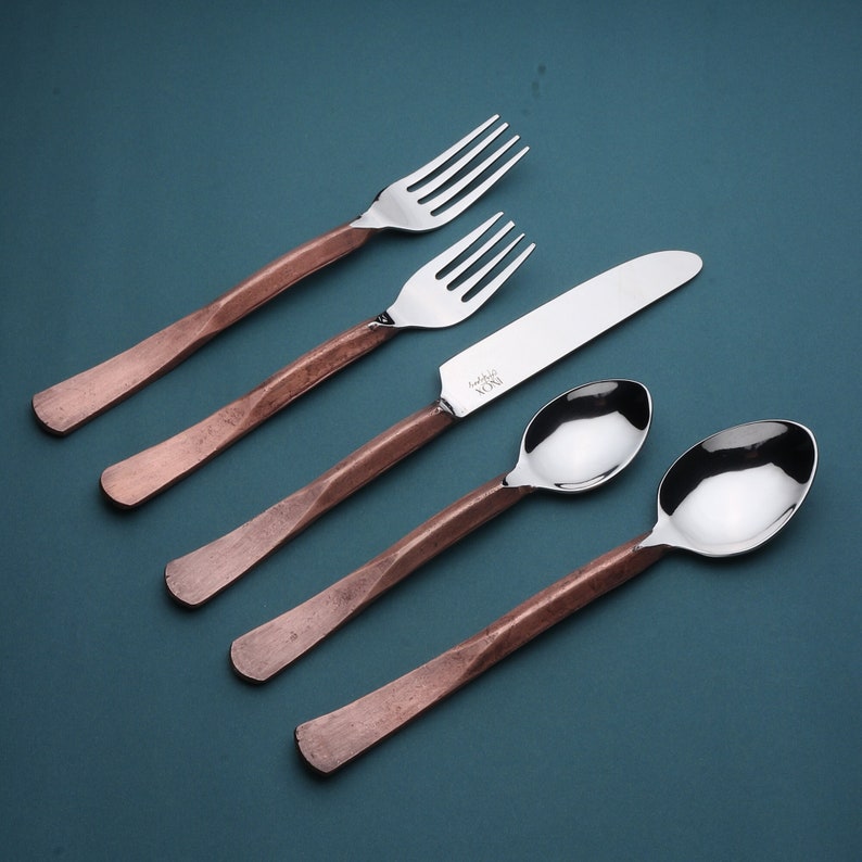 Lori Flatware Copper, 5-Pc. Place Setting image 1