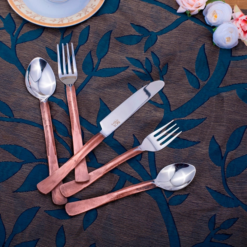 Lori Flatware Copper, 5-Pc. Place Setting image 6