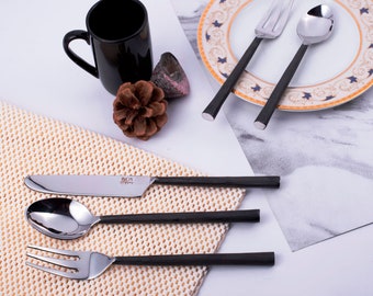 Sundance Burnt Black Flatware, 5-Pc. Place Setting