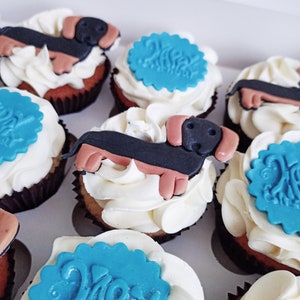 Sausage top dog cupcakes