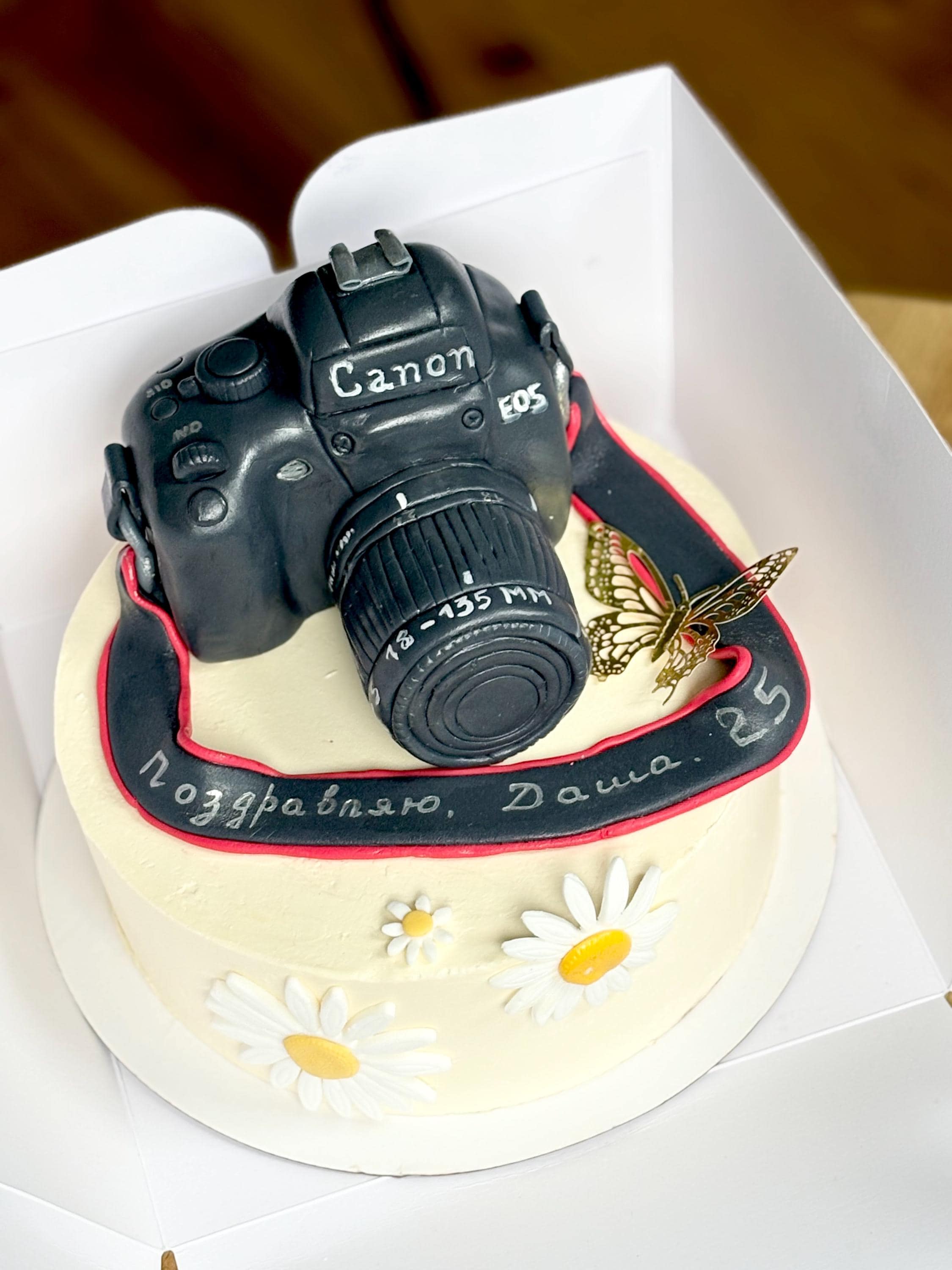 Personalized Camera Edible Icing /sugar Pate Cake Topper Photographic ...