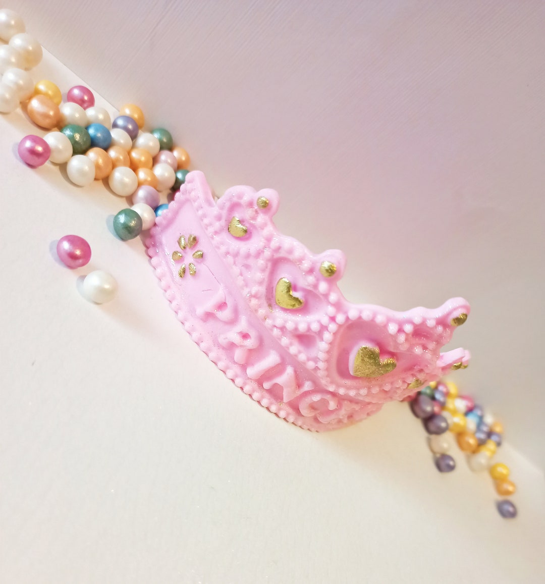 Edible Princess Tiara Crown Cake Topper Decorations + Sprinkles - Etsy UK