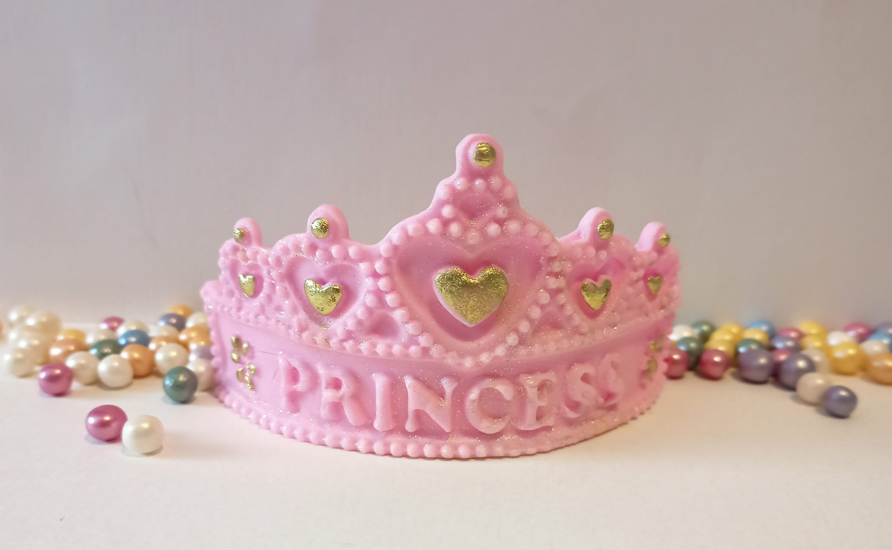 Edible Princess Tiara Crown Cake Topper Decorations + Sprinkles - Etsy