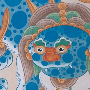 Haetae Guardian Beast – Korean Folk Art Minhwa Original