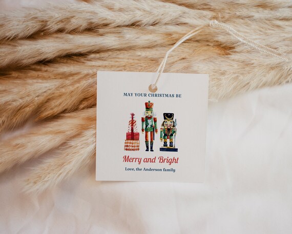 Printable Christmas Gift Tag Nutcracker Christmas Tags - Etsy