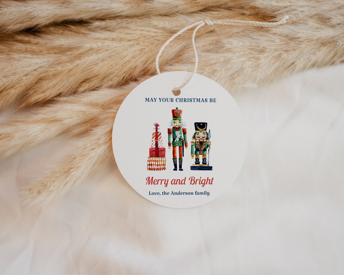 Printable Christmas Gift Tag Nutcracker Christmas Tags - Etsy