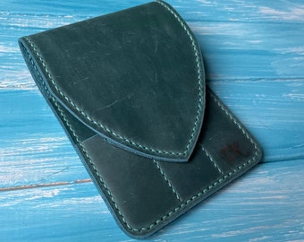 Handmade Leather Manicure Set Organizer - Travel Manicure Kit Bag