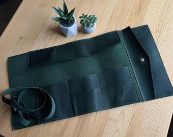 Leder Pinselhalter: Künstlerpinselhalter