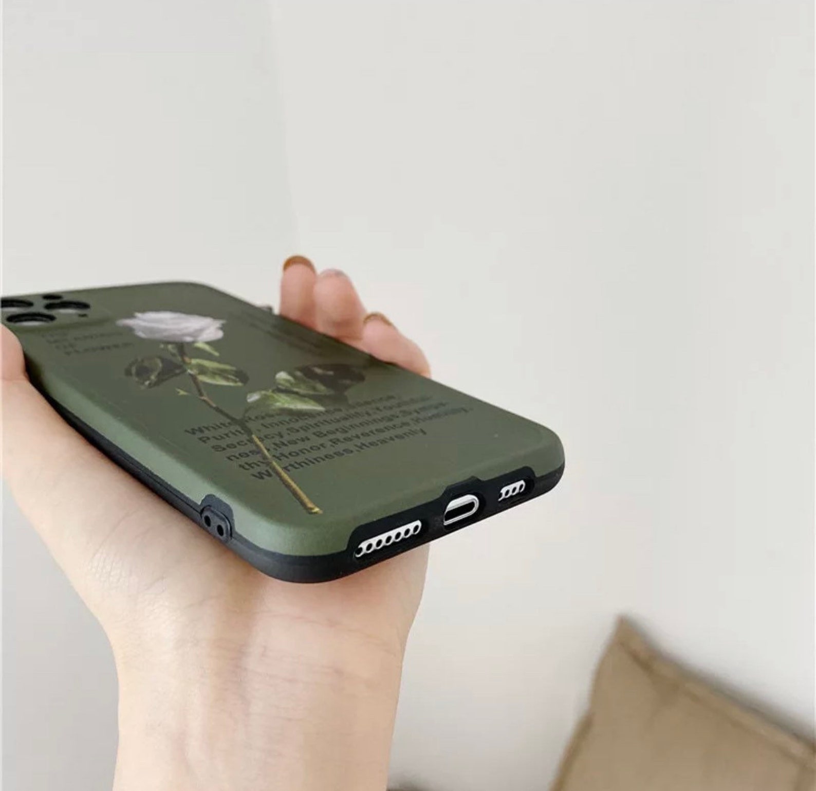 Cute Green Flower iPhone Case Etsy