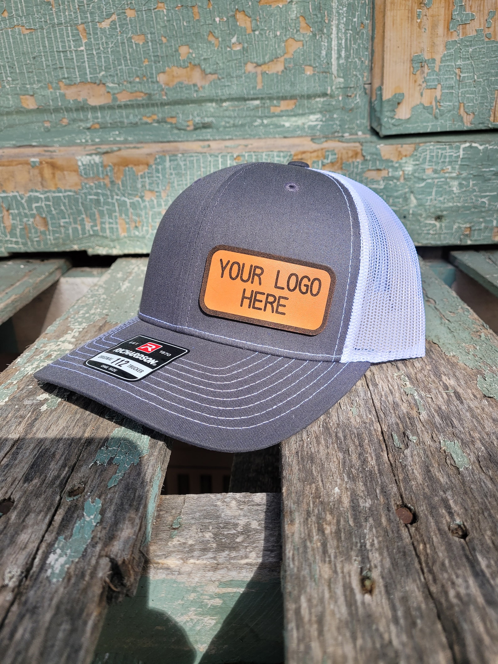 Custom Richardson 112 Leather Patch Hat Etsy