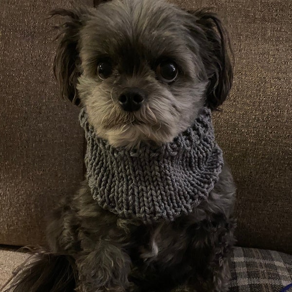 Knitted Dog Scarf Etsy
