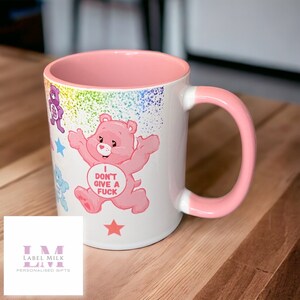 Pink Swear Bear mug Swearing Bears Pink Mug Coffee Tea Cup Mothers Day Gifts Rude Humour Gifts Sarcastic Mug Swearing Mug image 7