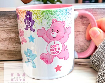 Pink Swear Bear mug - Swearing Bears - Pink Mug - Coffee Tea Cup - Mothers Day Gifts - Rude Humour Gifts - Sarcastic Mug - Swearing Mug -