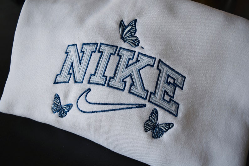Nike Inspired Butterfly Sweatshirt | Etsy