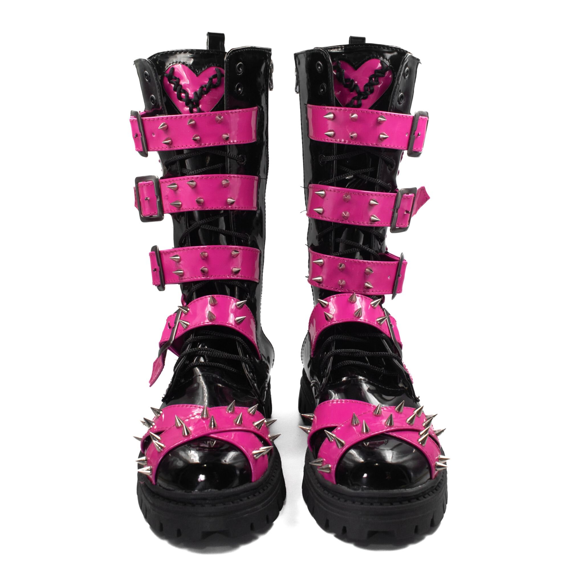 Frankenlala | Gothic Footwear, Handmade High Boots, Belted