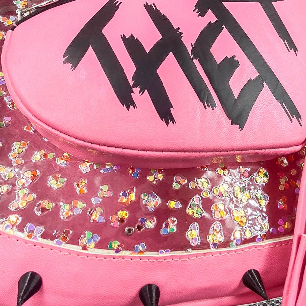 Thera Convertible Backpack Heart Shaped Bag, Heart Backpack, Spiked Bag