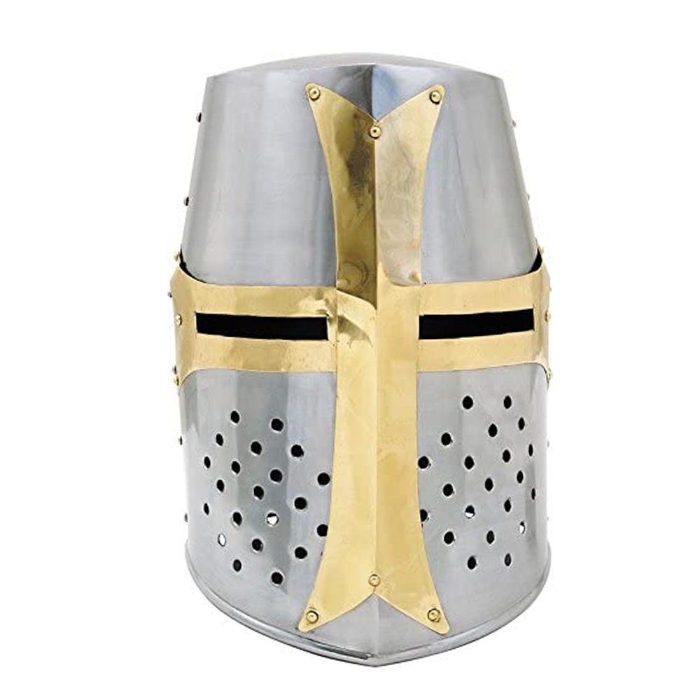 Crusader Great Helmet Knight Crusader Helmet Medieval Helmet Etsy