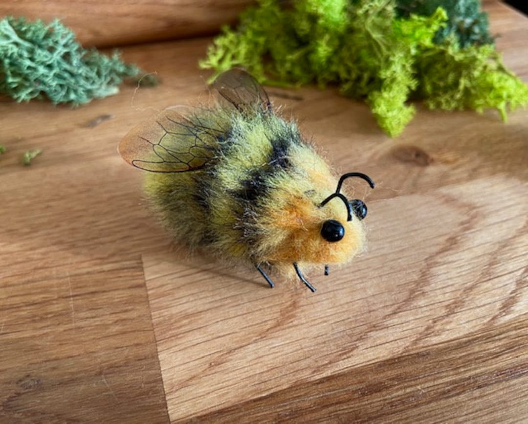 Needle Felted Moss Carder Bumble Bee bombus Muscorum Etsy