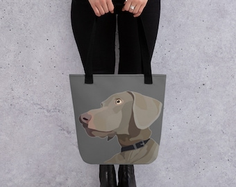 La vita è migliore con una borsa Weimaraner Tote