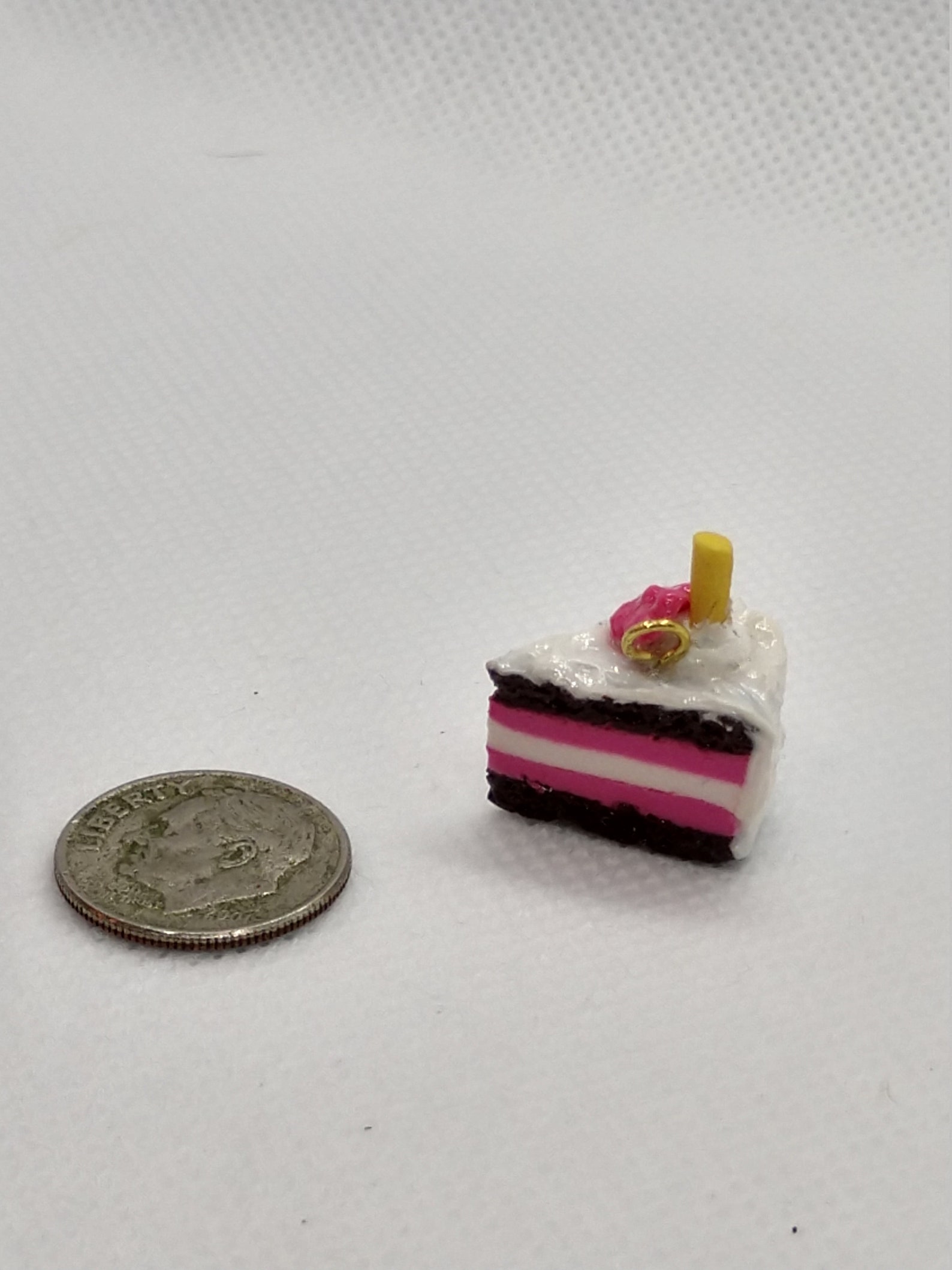 Miniature Birthday Cake Charm Jewelry Accessories Fashion Etsy