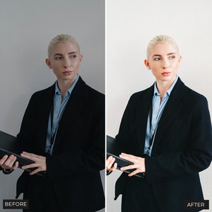 25 Corporate Lightroom Presets and mobile presets ,Corporate Headshot Lightroom Preset,clean presets professional business,business presets image 4