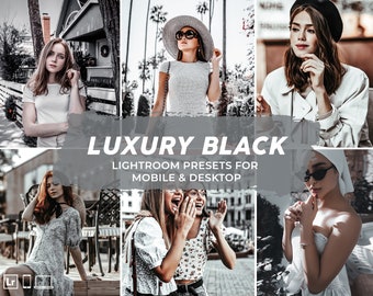 Luxury Black Lightroom preset mobile & desktop presets,Lightroom Mobile Preset, black filter, Luxury Black Lightroom Presets, Black tones