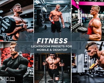 10 Fitness Lightroom Presets Mobile & Desktop ,Gym presets , workout presets ,FITNESS LIGHTROOM Presets