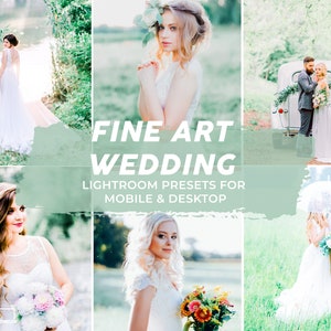 Fine Art lightroom presets Desktop & Mobile, fine art presets, blogger, blogger preset, bright airy presets, clean film , clean preset image 1