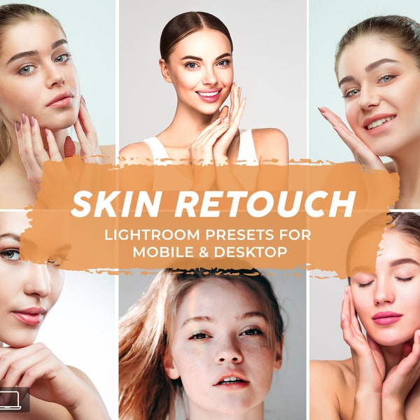 Skin Retouch Lightroom Presets mobile & desktop, Lightroom Presets, Mobile Lightroom Presets, Portrait Presets, Retouch Presets