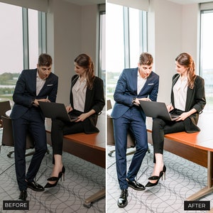 25 Corporate Lightroom Presets and mobile presets ,Corporate Headshot Lightroom Preset,clean presets professional business,business presets image 9