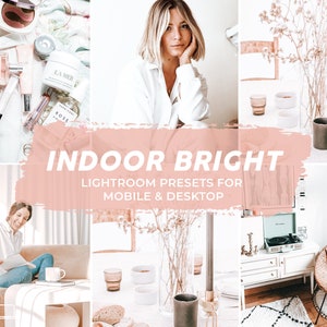 Indoor Bright Mobile Lightroom Presets ,Instagram presets, Travel presets ,natural Preset, Lightroom Mobile Preset, bright filter image 1