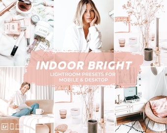 Indoor Bright Mobile Lightroom Presets ,Instagram presets, Travel presets ,natural Preset, Lightroom Mobile Preset, bright filter