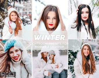 Winter lightroom Presets mobile Presets & desktop ,Christmas Presets ,Holidays Presets ,influencer presets, Blogger Lightroom Presets,