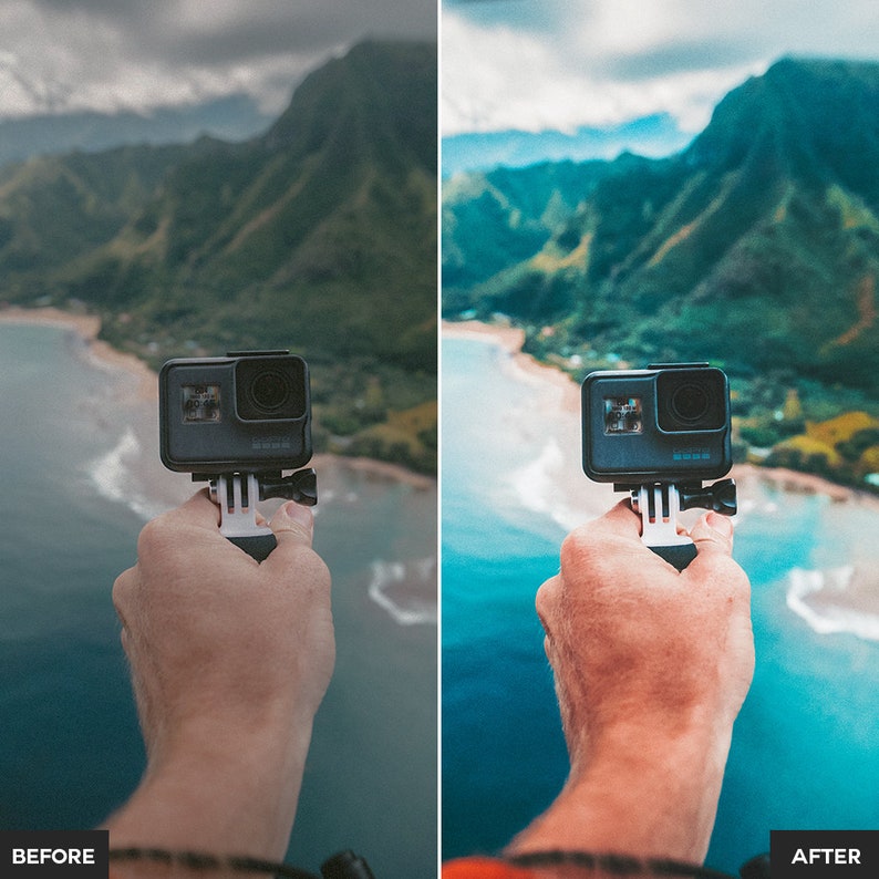 GoPro Lightroom Presets,Lightroom Presets,GoPro Presets cinematic, color grading, colorful, colour, instagram filter image 2