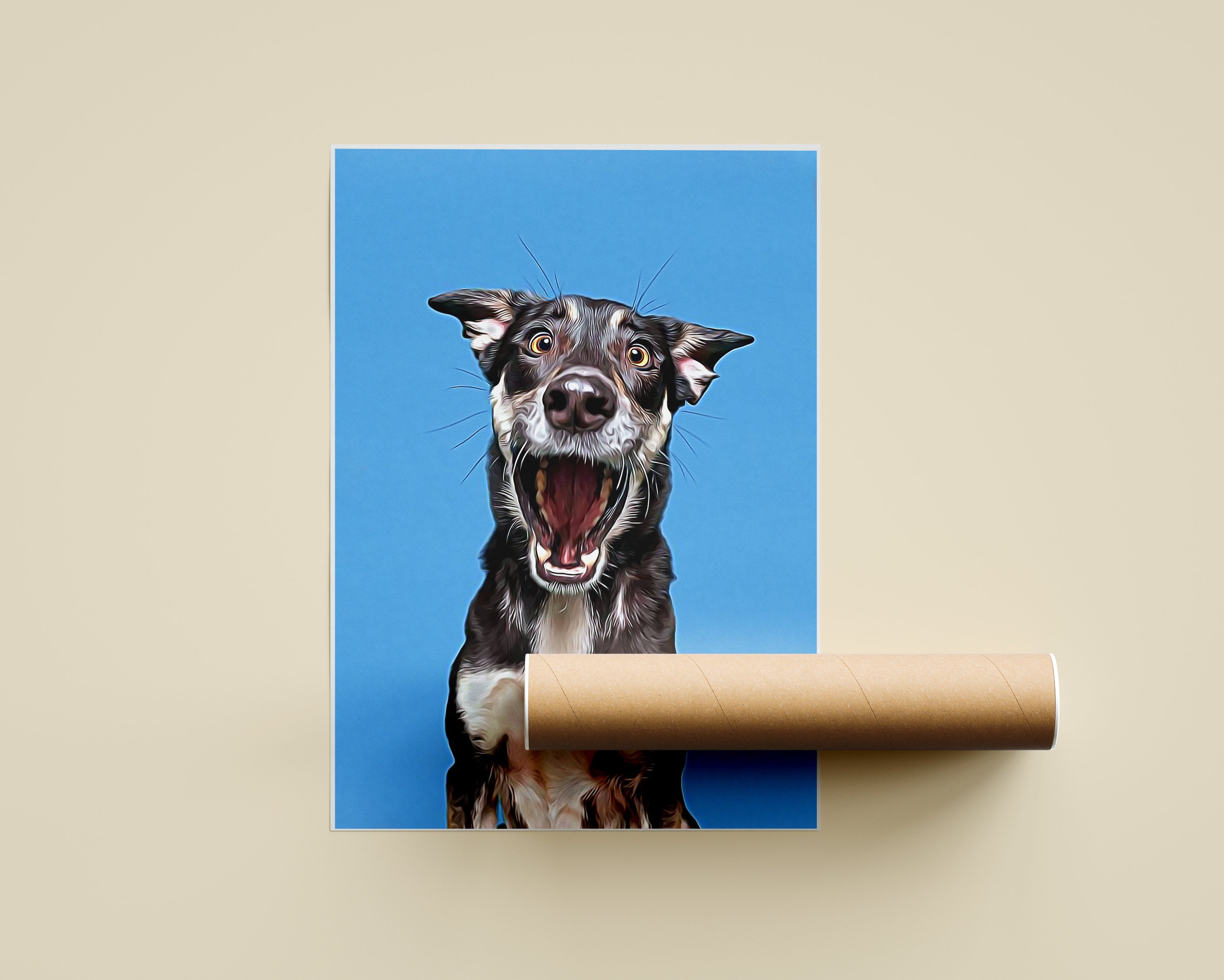 Benutzerdefinierte Porträt Hund Druck Poster Tiere Etsy