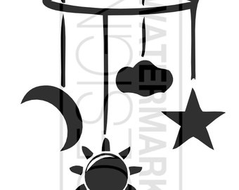 Baby Mobile Clipart Etsy Baby Mobile Clipart Etsy
